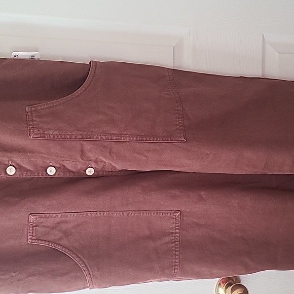 FREE PEOPLE ( WE THE PEOPLE) BROWN OVERALLS SIZE XL WIDE LEG - Picture 10 of 12